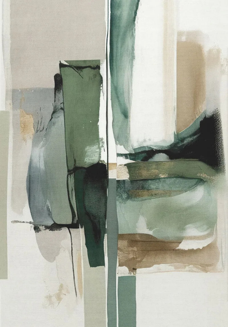 Neutral Abstract Canvas Wall Art For Modern Interiors Unframed