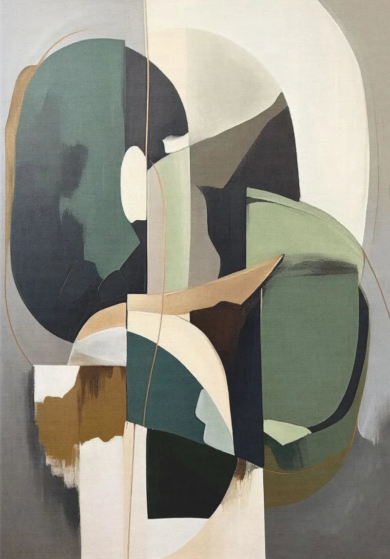 Neutral Abstract Canvas Wall Art For Modern Interiors Unframed