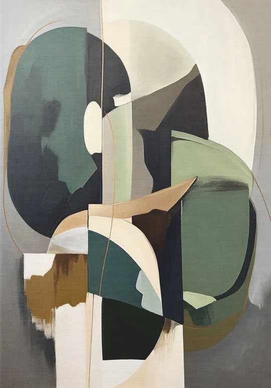 Neutral Abstract Canvas Wall Art For Modern Interiors Unframed