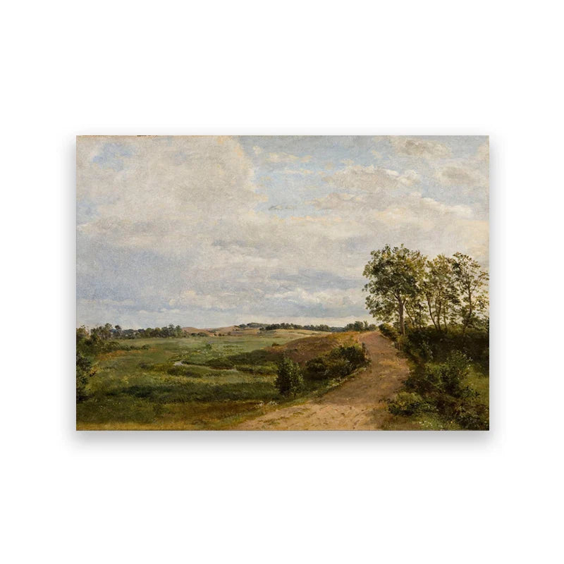 Classic Vintage Landscape Wall Art Canvas Print