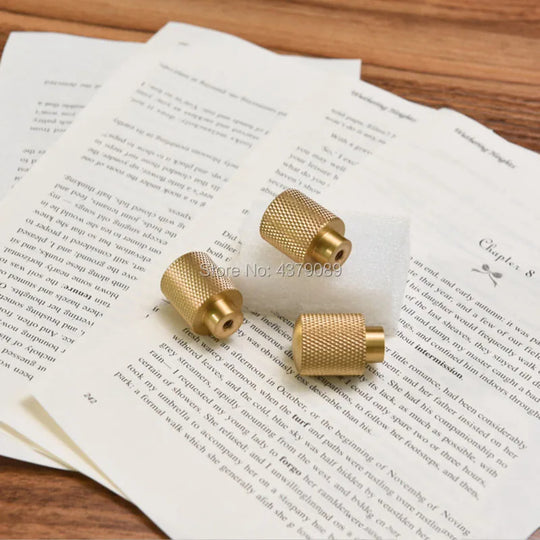 Mesh Pattern Brass Cabinet Knobs – Knurled Drawer & Door Pulls