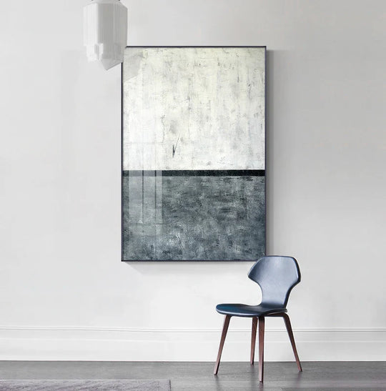 Black White Grey Urban Abstract Canvas Wall Art