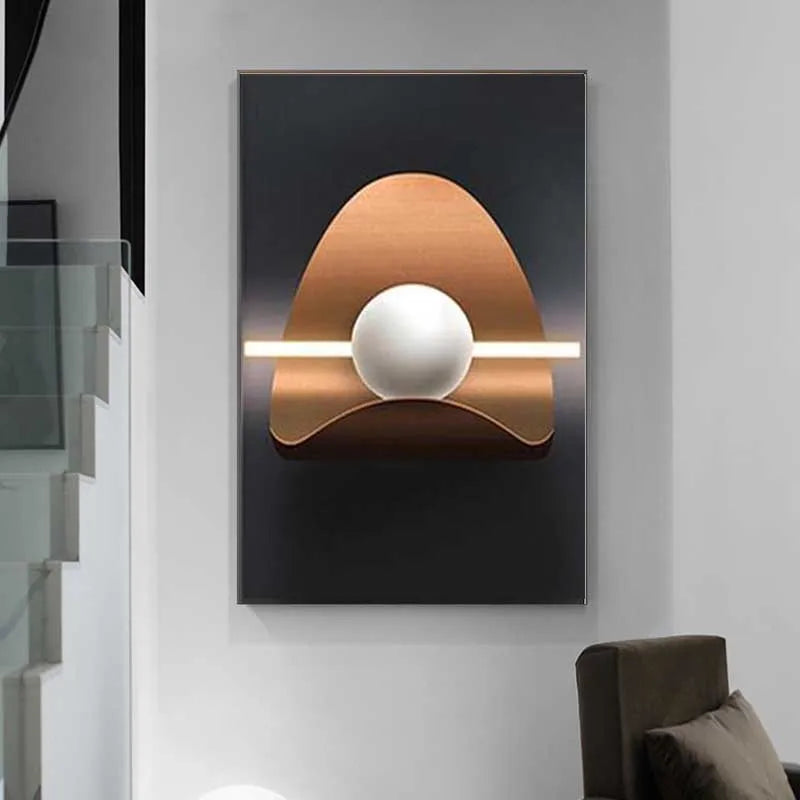 Modern Architectural Abstract Geometric Canvas Wall Art