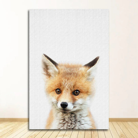 Bear Bunny Elephant Baby Animals Canvas Wall Art