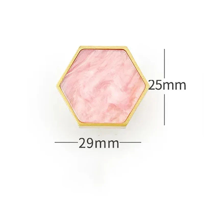 Modern Brass Shell Knobs – Colorful Cabinet & Wardrobe Pulls