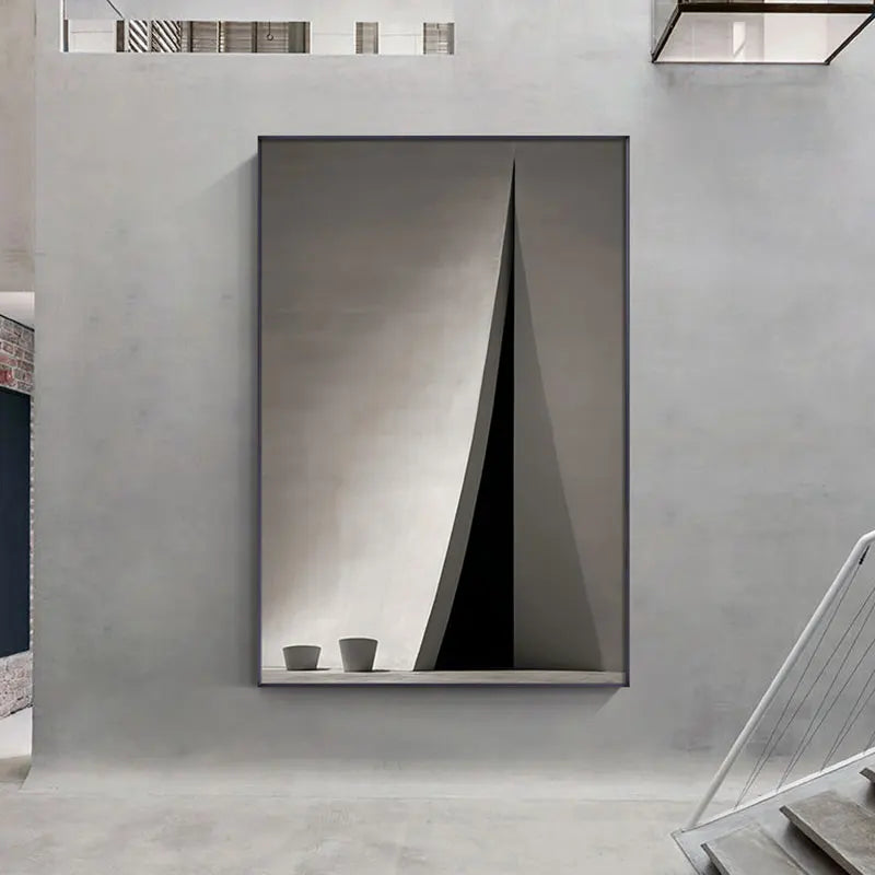 Black White Grey Urban Abstract Canvas Wall Art