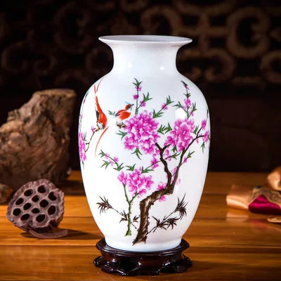 Jingdezhen Ceramic Vase Traditional Chinese Style
