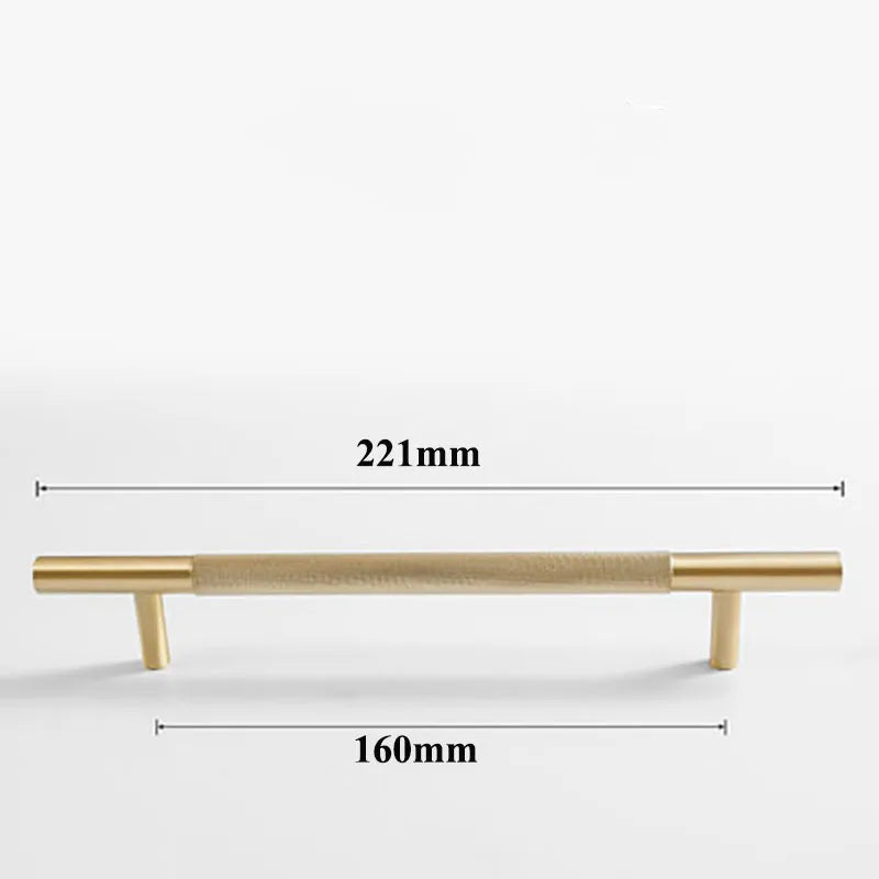 Brass Textured Cabinet Handles – Knurled Pulls and Knobs for Furniture