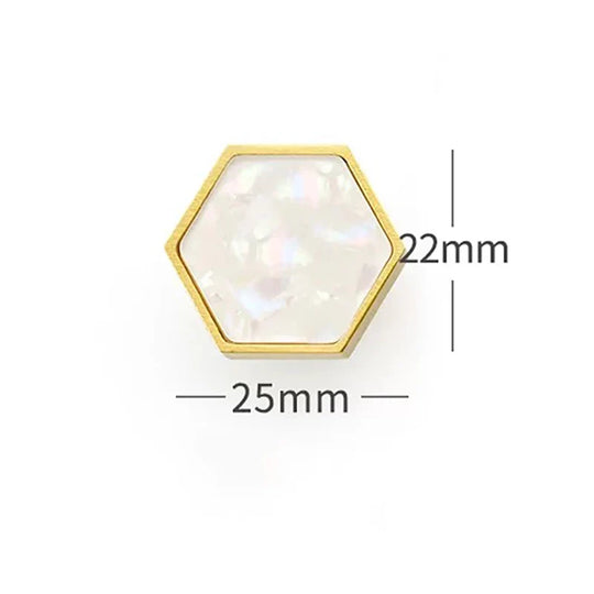 Modern Brass Shell Knobs – Colorful Cabinet & Wardrobe Pulls