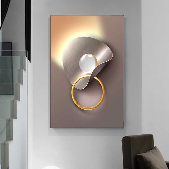 Modern Architectural Abstract Geometric Canvas Wall Art