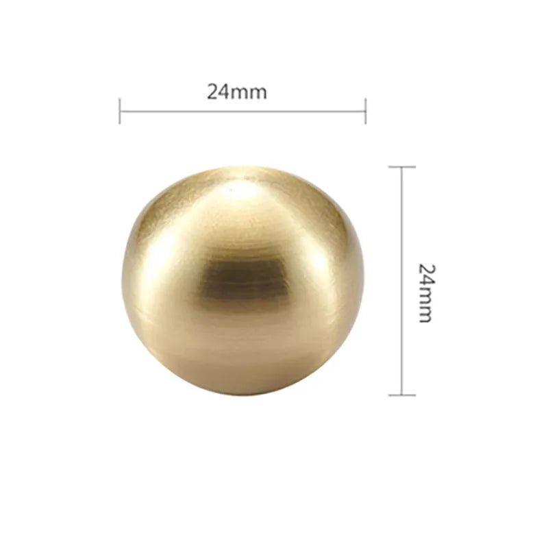 Brass Ball Cabinet Knobs – Modern Furniture & Wardrobe Pulls