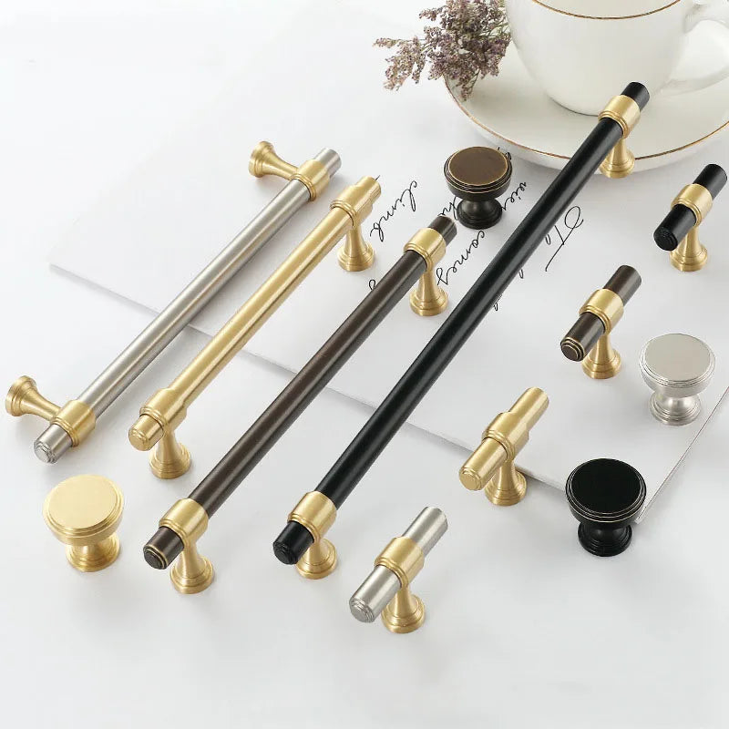 Kitchen Handles – Solid Brass Bar Pulls and Knobs for Furniture