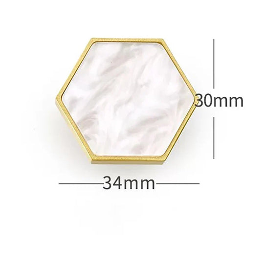 Modern Brass Shell Knobs – Colorful Cabinet & Wardrobe Pulls