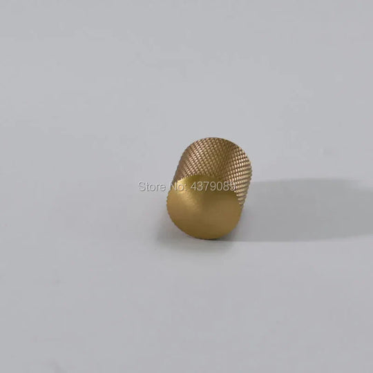 Mesh Pattern Brass Cabinet Knobs – Knurled Drawer & Door Pulls