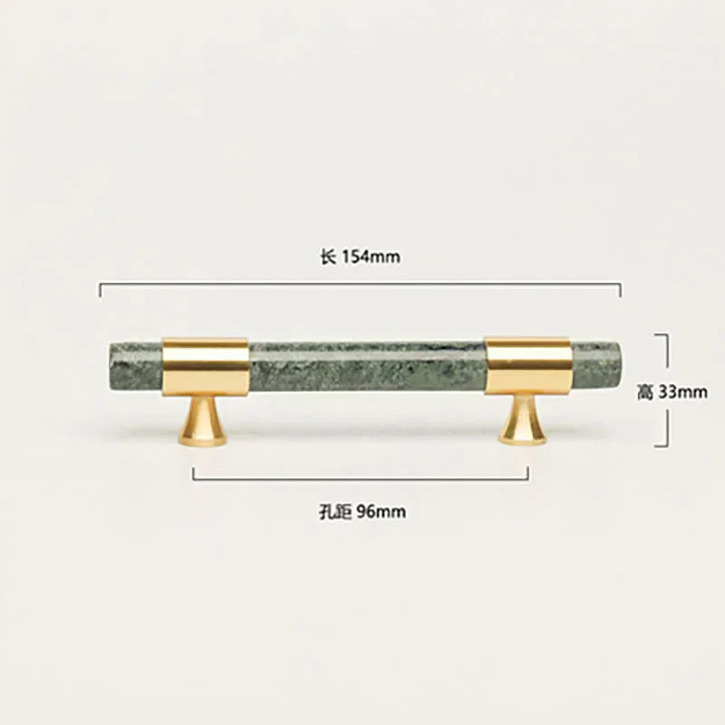 Natural Stone Cabinet Handles – Brass and Marble Knobs for Furniture