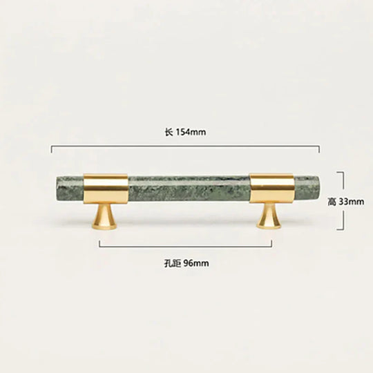 Natural Stone Cabinet Handles – Brass and Marble Knobs for Furniture