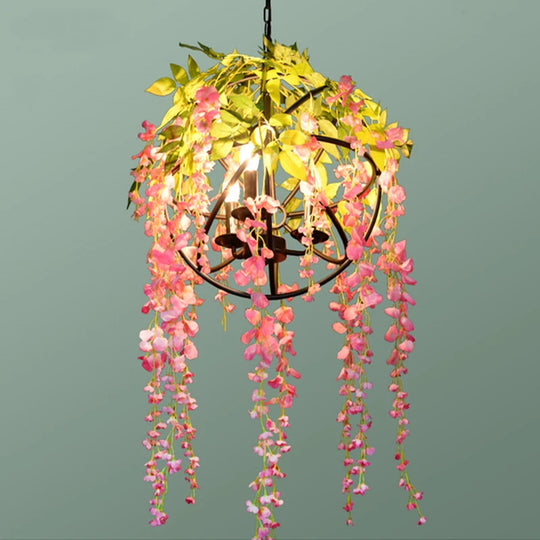 Imitation Green Plant Industrial Chandelier – Creative LED Light