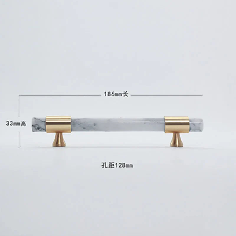 Natural Stone Cabinet Handles – Brass and Marble Knobs for Furniture