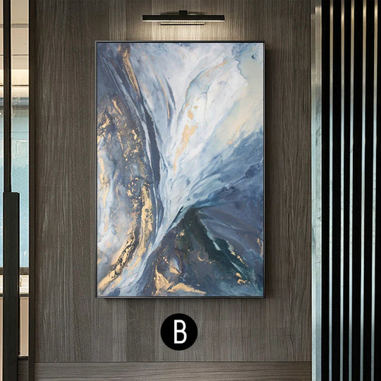 Atmospheric Blue Marble Print Canvas Wall Art