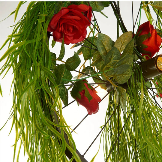 Imitation Green Plant Industrial Chandelier – Creative LED Light