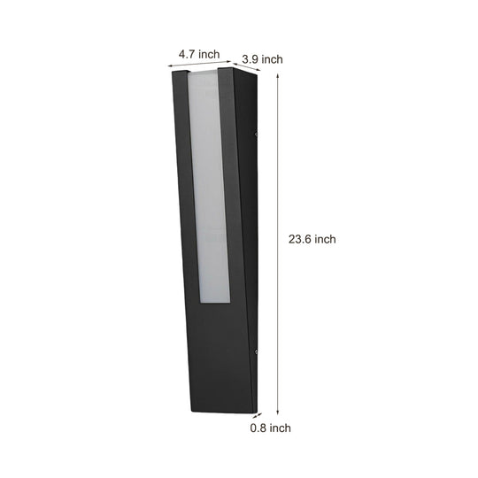 Minimalist Black Modern LED Outdoor Wall Lamp