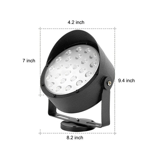 Adjustable Waterproof LED Anti slip Black Modern Outdoor Spotlights