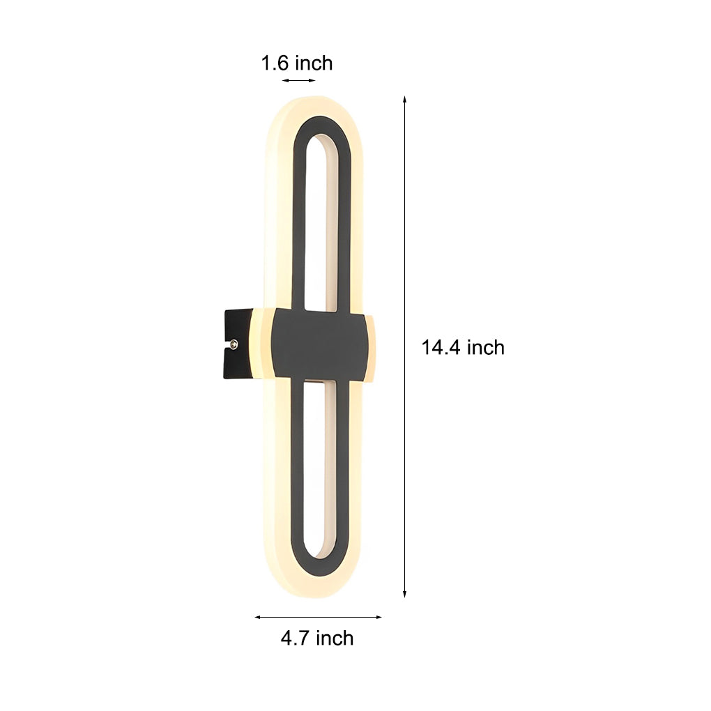 Rounded Rectangular Creative LED Modern Wall Lamp