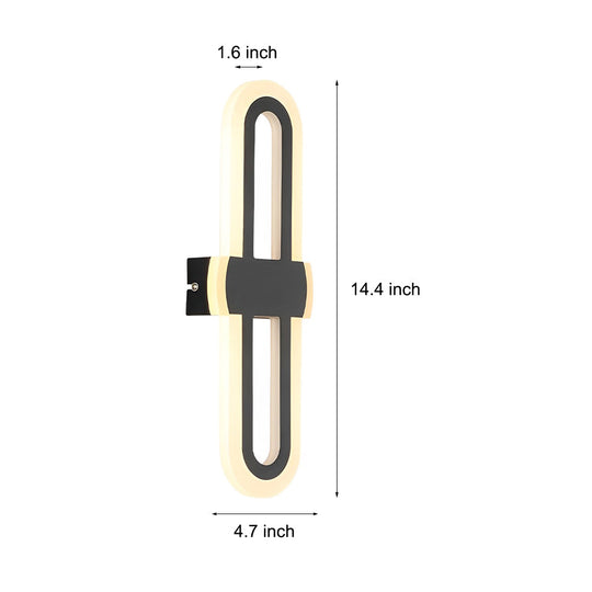 Rounded Rectangular Creative LED Modern Wall Lamp