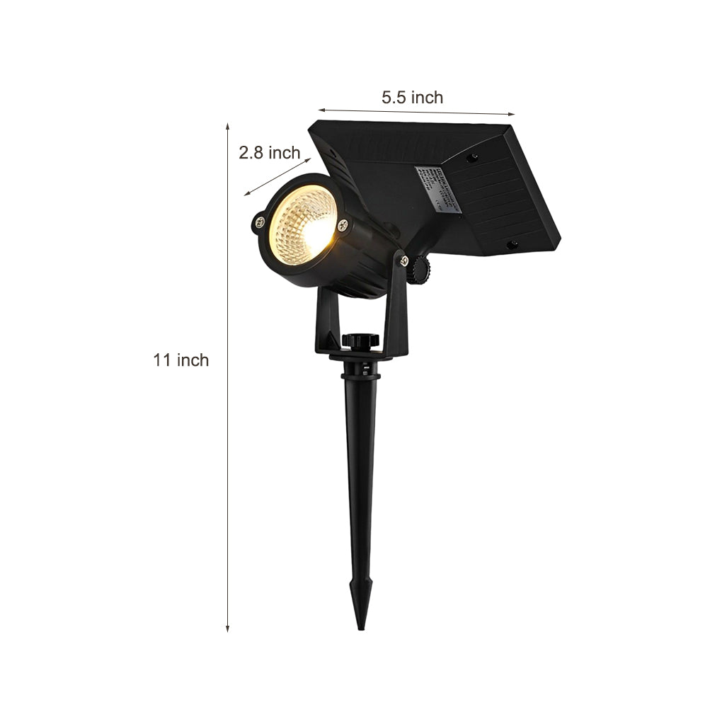 Adjustable Waterproof LED Multicolor Dimmable Solar Powered Spot Light