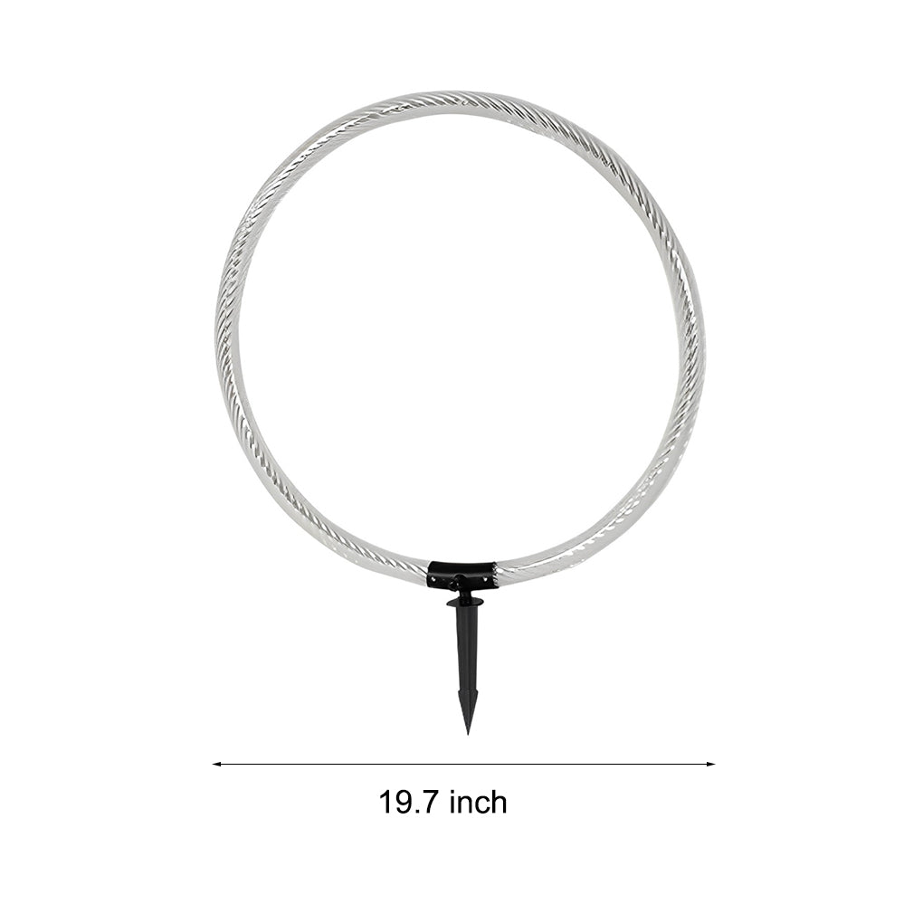 Sleek Ring LED Lawn Lamp Modern Waterproof Solar Landscape Lighting