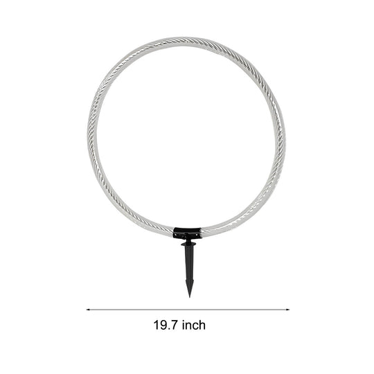 Sleek Ring LED Lawn Lamp Modern Waterproof Solar Landscape Lighting