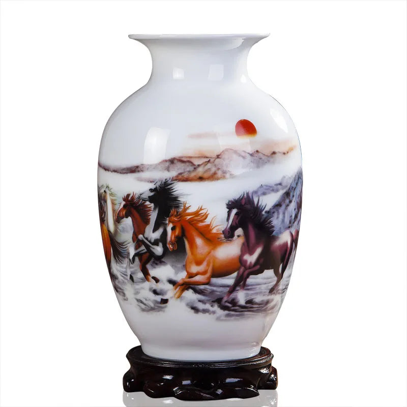 Jingdezhen Ceramic Vase Traditional Chinese Style