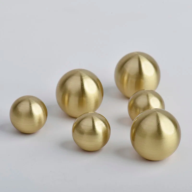Brass Ball Cabinet Knobs – Modern Furniture & Wardrobe Pulls