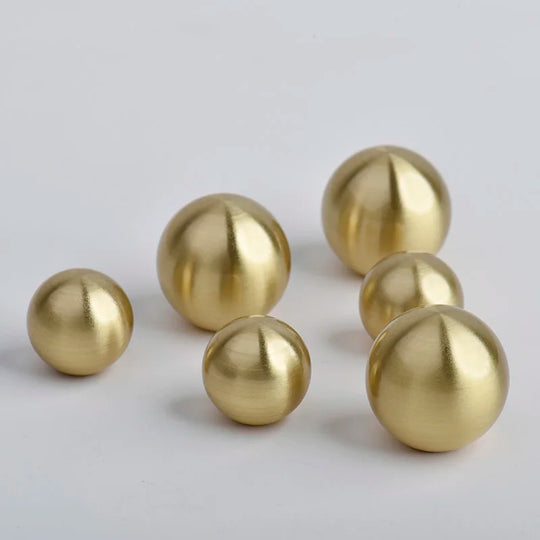 Brass Ball Cabinet Knobs – Modern Furniture & Wardrobe Pulls