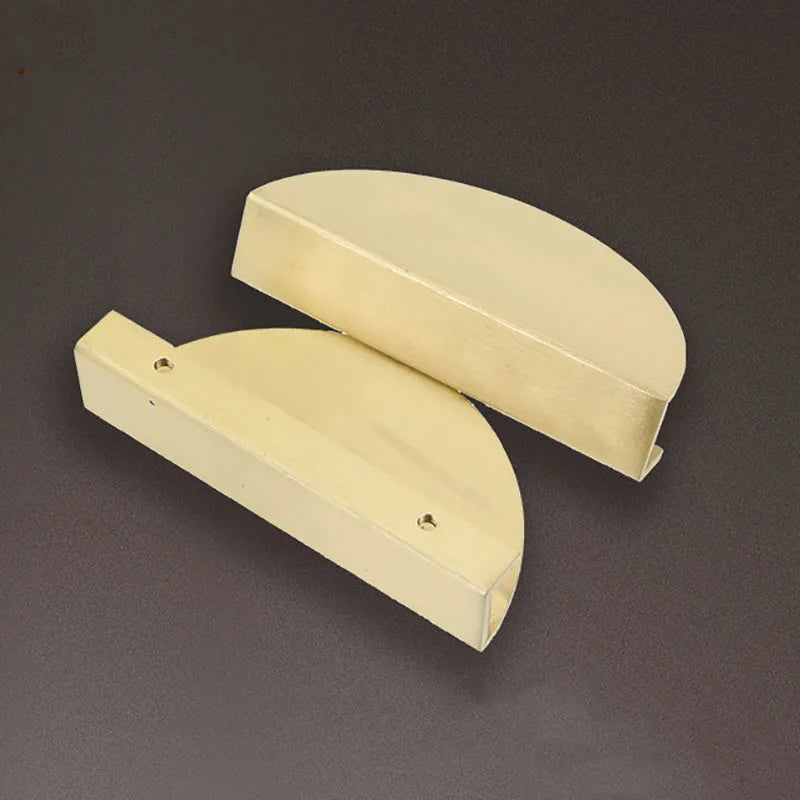 Half-Round Solid Brass Cabinet Pull – European Knobs for Furniture