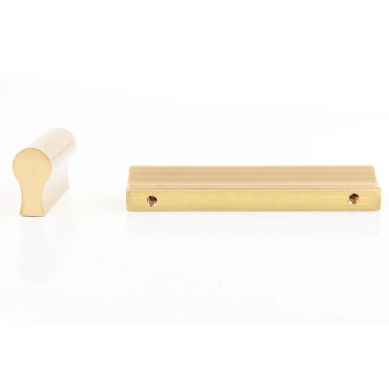 6pcs Solid Brass Cabinet Handles and Knobs – European Pulls for Cabinets and Wardrobes