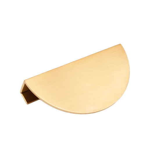 Half-Round Solid Brass Cabinet Pull – European Knobs for Furniture