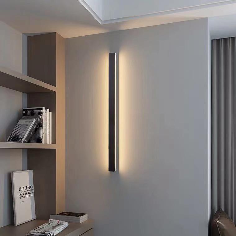Waterproof Long Linear LED Wall Lamp Outdoor Wall Lights Black Porch Lights