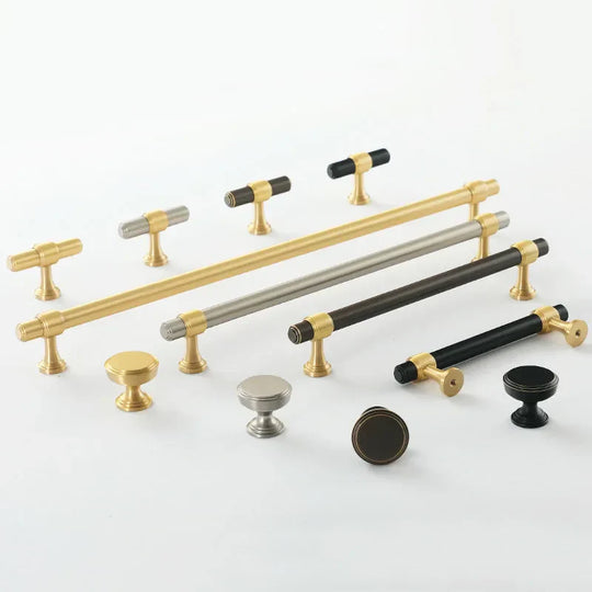 Kitchen Handles – Solid Brass Bar Pulls and Knobs for Furniture