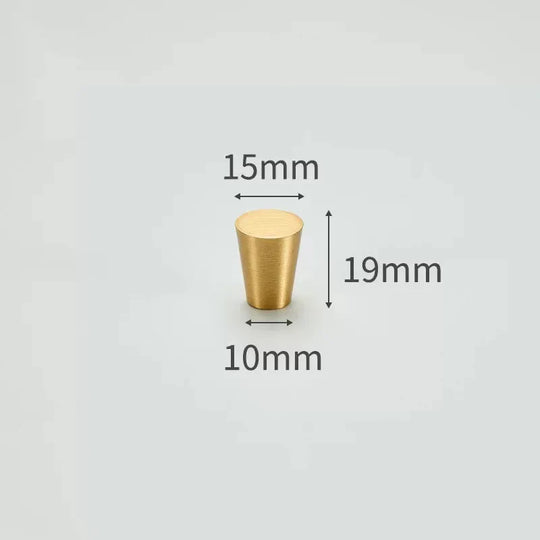 Modern Solid Brass Cabinet Knobs – Minimalist Wardrobe & Kitchen Pulls