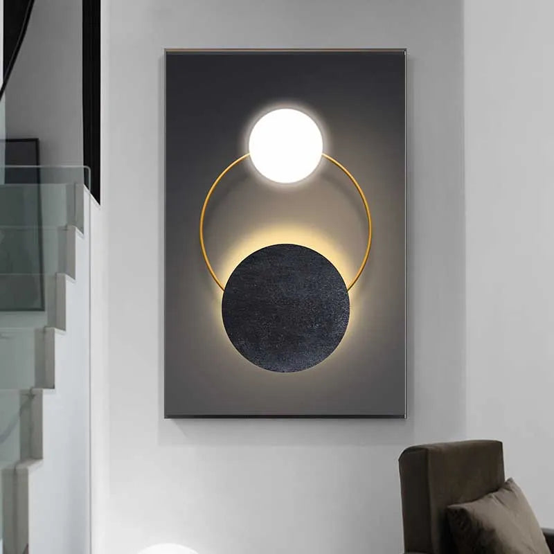 Modern Architectural Abstract Geometric Canvas Wall Art