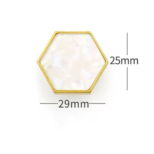 Modern Brass Shell Knobs – Colorful Cabinet & Wardrobe Pulls