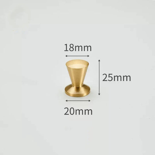 Modern Solid Brass Cabinet Knobs – Minimalist Wardrobe & Kitchen Pulls