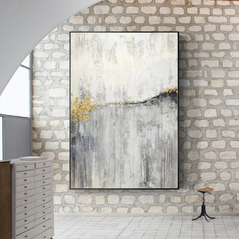 Neutral Colors Urban Abstract Canvas Wall Art