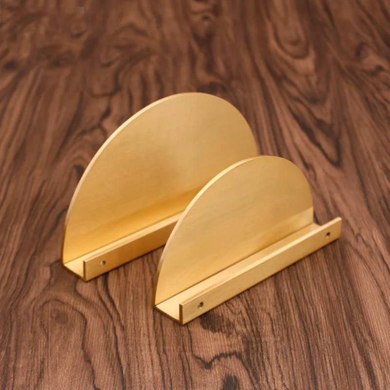 Half-Round Brass Wardrobe Handles – Modern Gold, Black & Silver Pulls