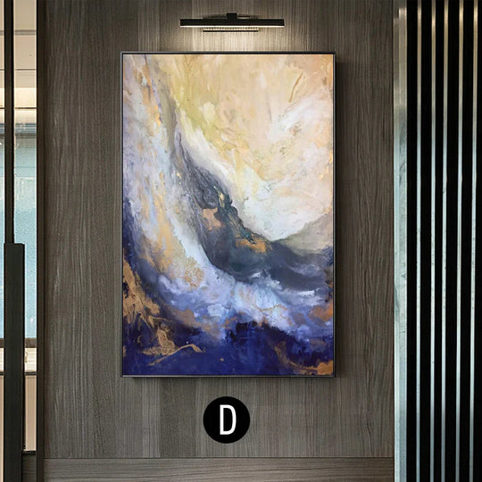 Atmospheric Blue Marble Print Canvas Wall Art