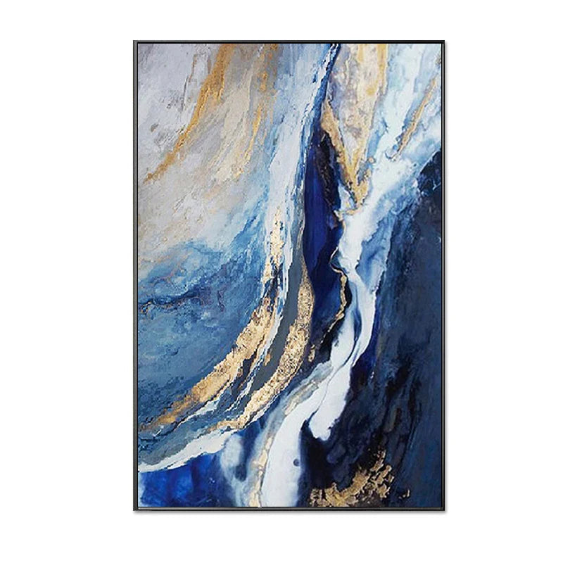 Atmospheric Blue Marble Print Canvas Wall Art