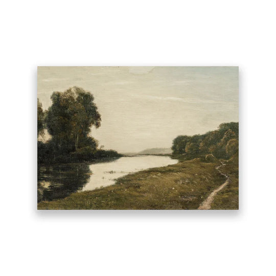 Classic Vintage Landscape Wall Art Canvas Print