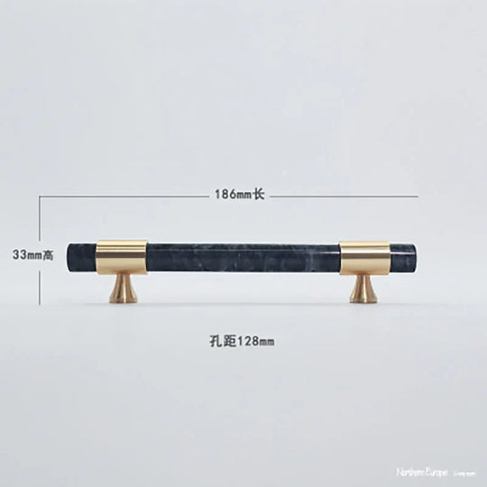 Natural Stone Cabinet Handles – Brass and Marble Knobs for Furniture