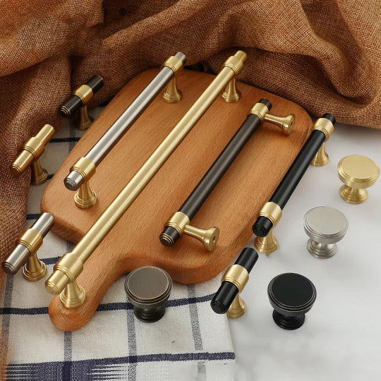 Kitchen Handles – Solid Brass Bar Pulls and Knobs for Furniture